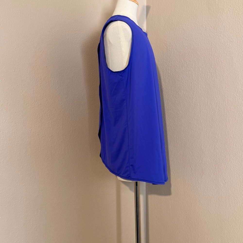 Athleta Electric Blue/Purple Sleeveless Tank Top - Picture 3 of 12